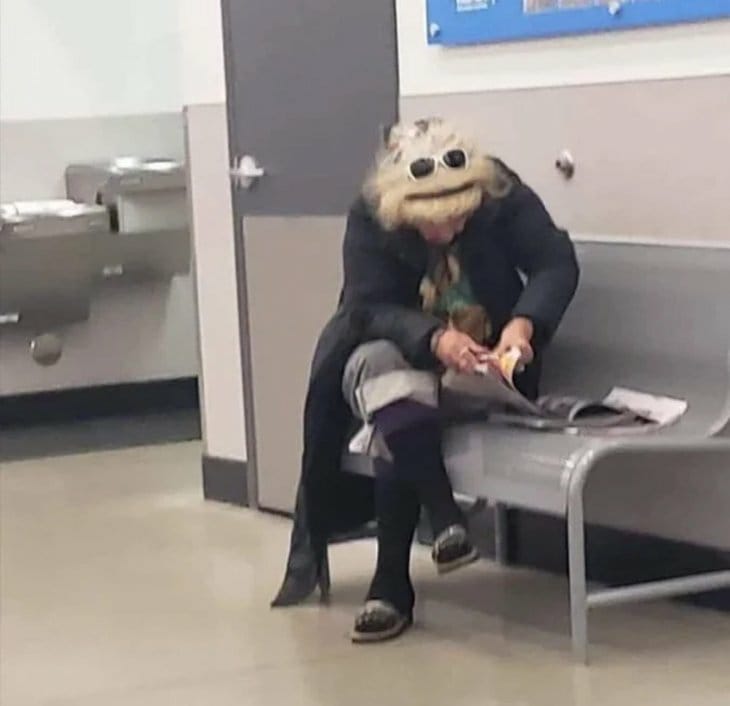 Is it a woman or is it a muppet