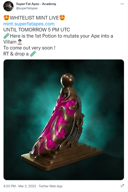 <a href="/superfatapes/">Super Fat Apes - ReBorn $5,55</a> This isn't worth the gas to mint.  Where is the super quality we were promised? #SFAruggedus