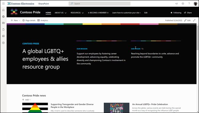 jeffteper's tweet photo. LGBTQ+ Employee Resource Group #SharePoint template #PrideMonth 💚🌈

Support inclusion, growth, and allyship

https://t.co/xoElFaQYko https://t.co/c5JXLjZ5UX