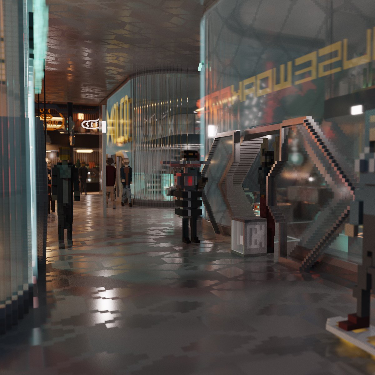 Artist Spotlight #9 //

Tokyo Towers: An indoor shopping complex filled with coffee, shops, car dealerships, pharmacies, food shops and more. The turboplex provides the citizens of NeoTokyo with a sprawling expanse to fulfil all of their shopping needs.