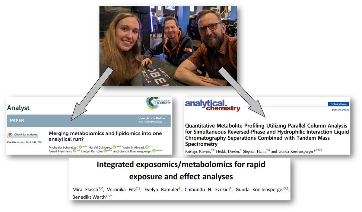 Nice start <a href="/asmsnews/">Am Soc for Mass Spec</a> #asms2022: Dining with <a href="/Michi_MSH/">Michaela Schwaiger-Haber</a> and <a href="/k_klavins/">Kristaps Klavins</a>

Fun fact: Realizing, it was them who invented the dual-column setup that Mira recently expanded towards highly sensitive #metabolomics #exposomics measurements: doi.org/10.26434/chemr…

#TeamMassSpec #exposome