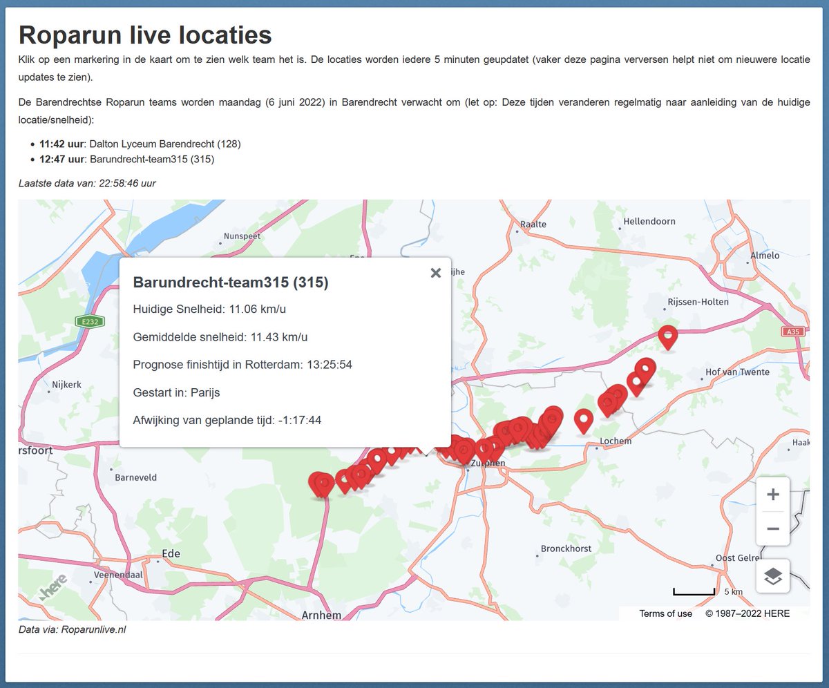 Roparun Doorkomst Barendrecht live kaart: Volg vanaf maandagochtend live welke teams wanneer (ongeveer) #Barendrecht zullen passeren: barendrechtnu.nl/kaart/roparun-… (beide routes zullen door Barendrecht komen, dus ook beide Barendrechtse teams komen over het gemeentehuisplein)
