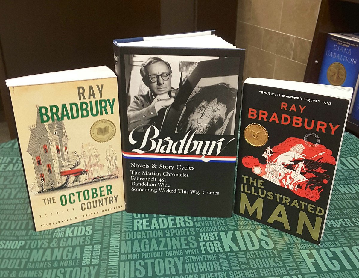 10 years ago today we lost a sublime creator of speculative fiction and one of my favorite authors, Ray Bradbury. His short stories &amp; novels are some of the most beloved + influential science fiction ever written, and his imagination is dearly missed 💙 #142bn #SciFiSunday #books