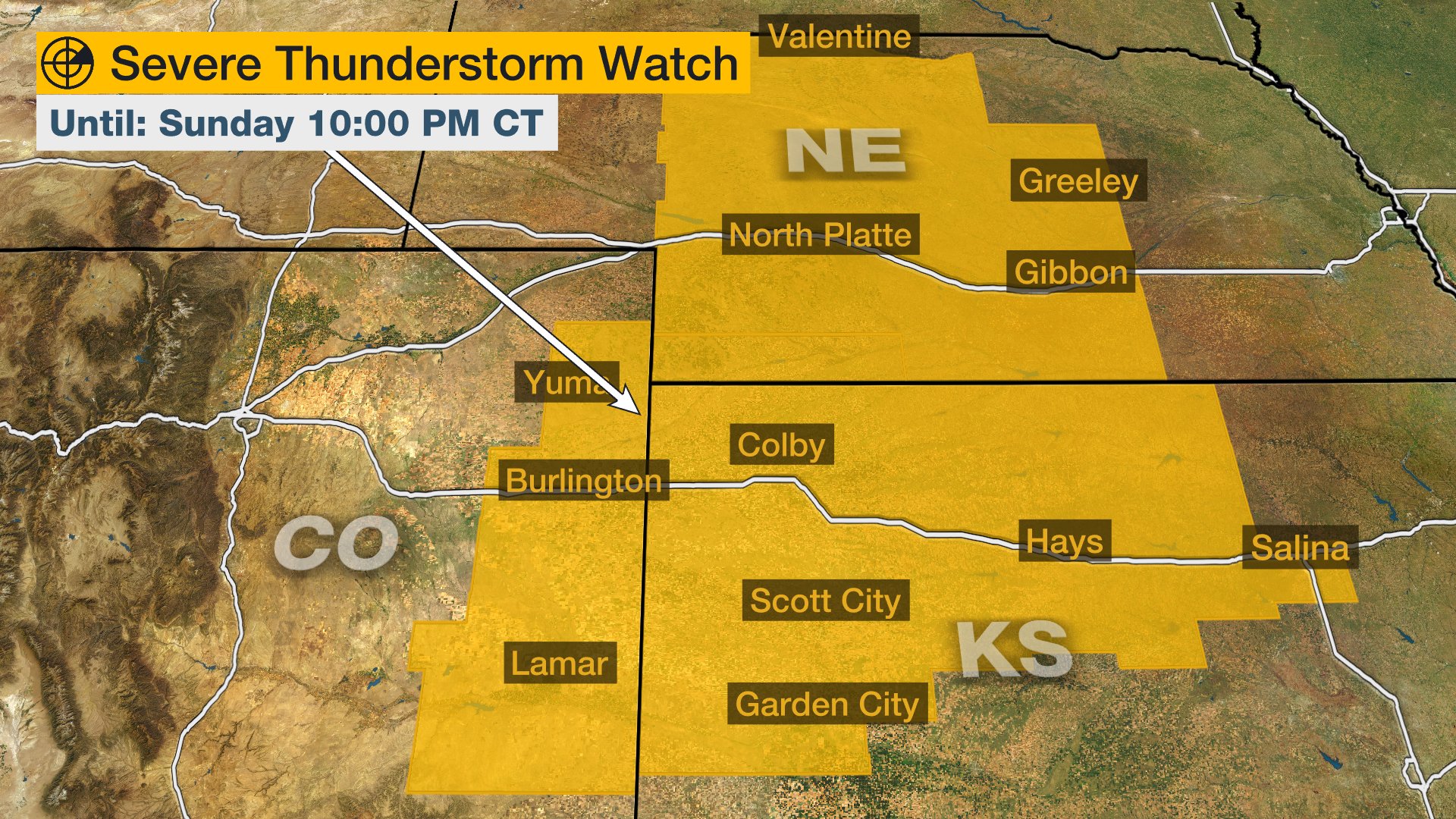 The Weather Channel on Twitter "Severe thunderstorm watches are in effect for parts of Kansas