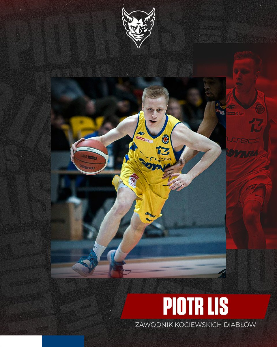 sksstarogard's tweet photo. ❗️ Piotr Lis został zawodnikiem Kociewskich Diabłów! 👹

🔗 Dowiedz się więcej ➡️ https://t.co/25RcW3No3i #1LKosz https://t.co/hLYrme0RSX