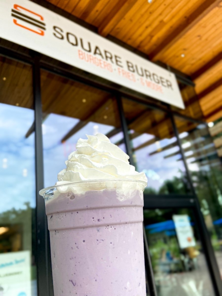 Life is berry sweet with your best friends and a large blueberry shake 😄 Meet us under the Square Burger sign to slurp down our scrumptious Milkshake of the Month. This shake will change the meaning of "feeling blue"! 🫐

Have you been blueberry picking? Let us know, if so!