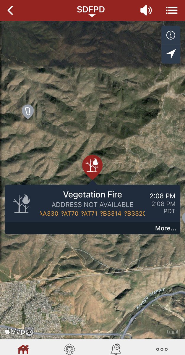 huntefire's tweet photo. Vegetation Fire
2:08 PM PDT 6/5/22 by SDFPD
Otay Mountain
#sandiegocounty #vegfire https://t.co/Cm3C641UVO