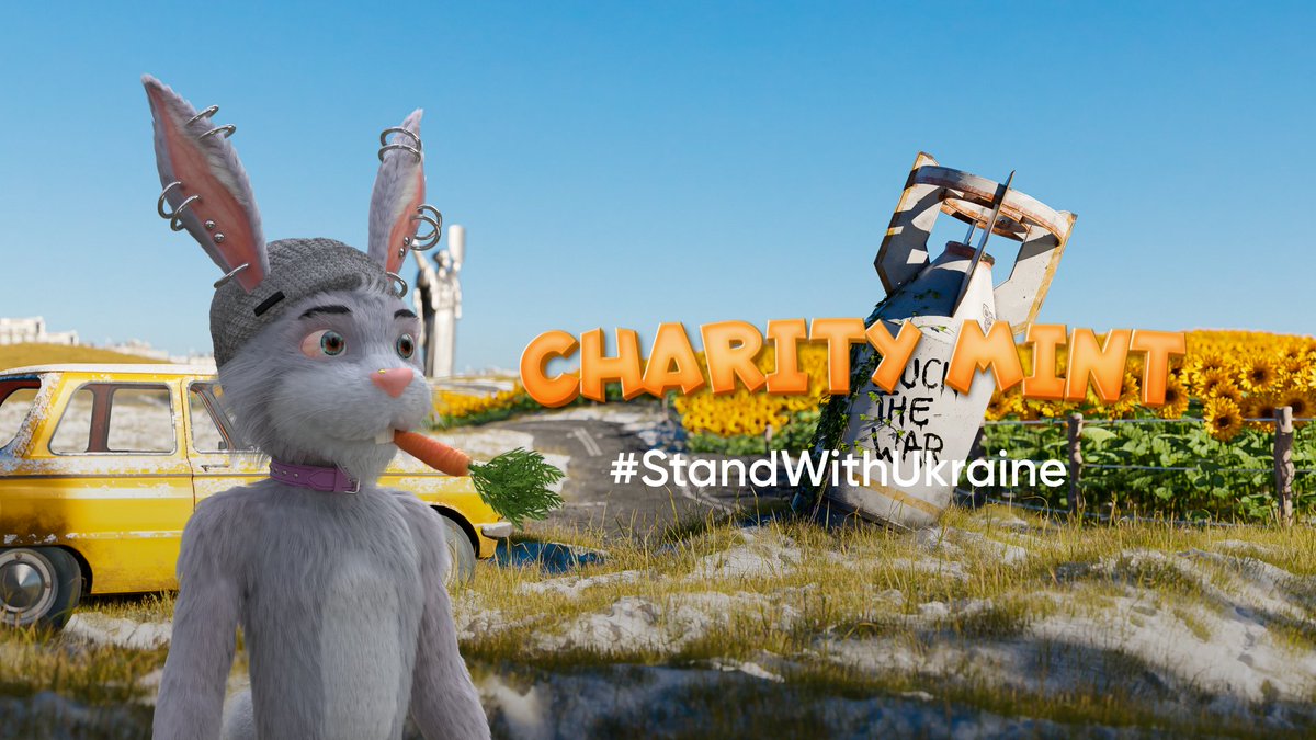 flufworld's tweet photo. 1) In March we dropped our ‘F*ck the War’ scene in support of the people of Ukraine, and The Mighty Fluffle hopped at the chance to support the cause. 

Through sales of the scene, we raised US$205,885, which @NF_Labs then matched for a total of US$411,770.00 🐰

#FLUFWorld https://t.co/5z8xq5jqI9