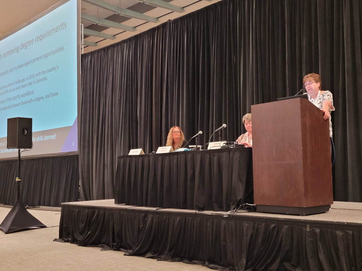 EFu_78's tweet photo. Ramona Farineau, CFO, @bouldercounty and Susan Tezai, CFO, @DurhamCounty sharing tips on #recruiting and #retainingtalent in #publicfinance at #GFOA2022! https://t.co/VM3J3yvLNi
