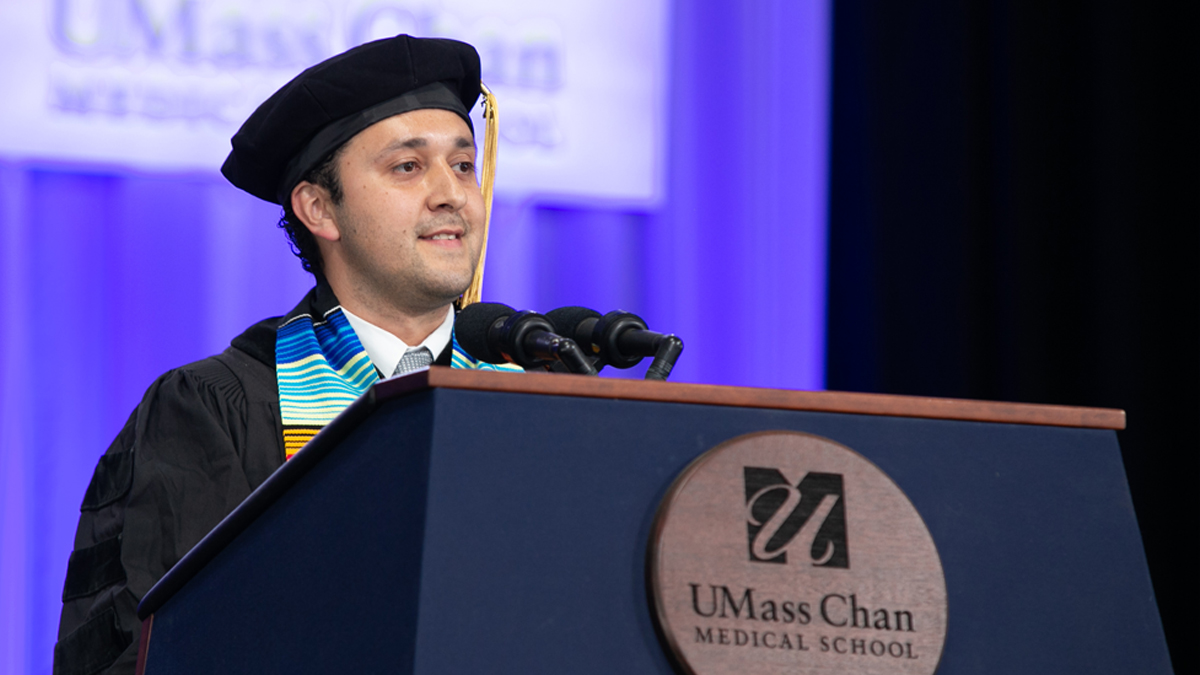 UMass Chan Medical School (@umasschan) on Twitter photo Daniel Hidalgo left his home in Guatemala City to go to college in the U.S. Today the newly minted PhD spoke on behalf of <a href="/UMassChanGSBS/">Morningside Graduate School of Biomedical Sciences</a>: “Live in the present. Always smile and enjoy your future, because I know it's bright. The world needs us. Let's go do this.” #UMassChan2022 Daniel Hidalgo left his home in Guatemala City to go to college in the U.S. Today the newly minted PhD spoke on behalf of <a href="/UMassChanGSBS/">Morningside Graduate School of Biomedical Sciences</a>: “Live in the present. Always smile and enjoy your future, because I know it's bright. The world needs us. Let's go do this.” #UMassChan2022