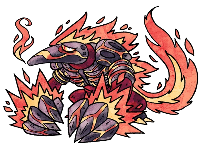mega heatmor #pokemon #fakemon 