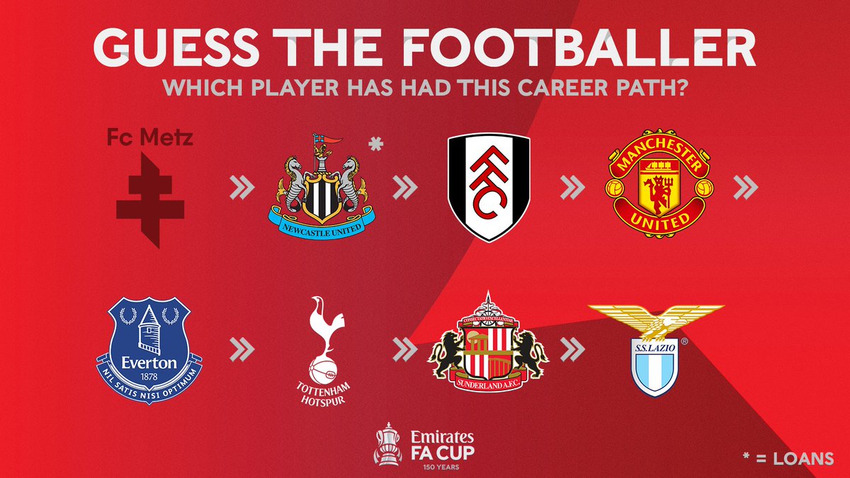 EmiratesFACup's tweet photo. Can you guess the former #EmiratesFACup player from their career path? 🤔 https://t.co/tCdBjuQD0m