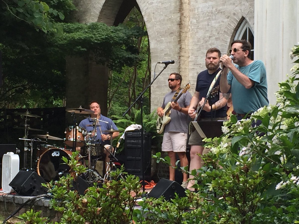 Enjoying Rhett Butler and the Lost Cause in the garden at Grace Episcopal Church on Sunday afternoon.
