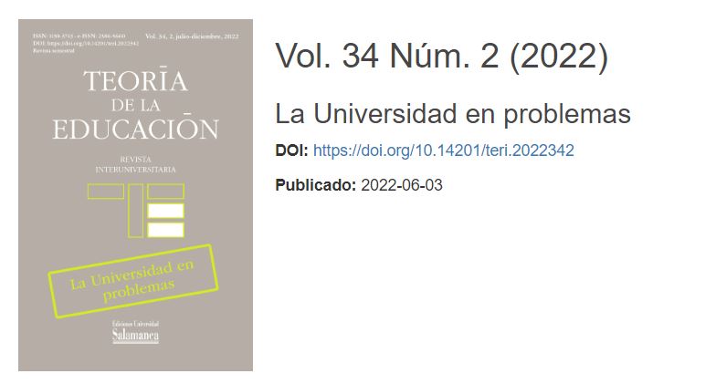 RevTeoriaEdu's tweet photo. 🔴📬📬¡NUEVO NÚMERO! 📬📬🔴

Monográfico "La universidad en problemas" 

Acceso al número completo aquí: https://t.co/BeKYgmThCZ

🧵👇🧵👇🧵👇🧵👇🧵 https://t.co/xYvKfwYAZP