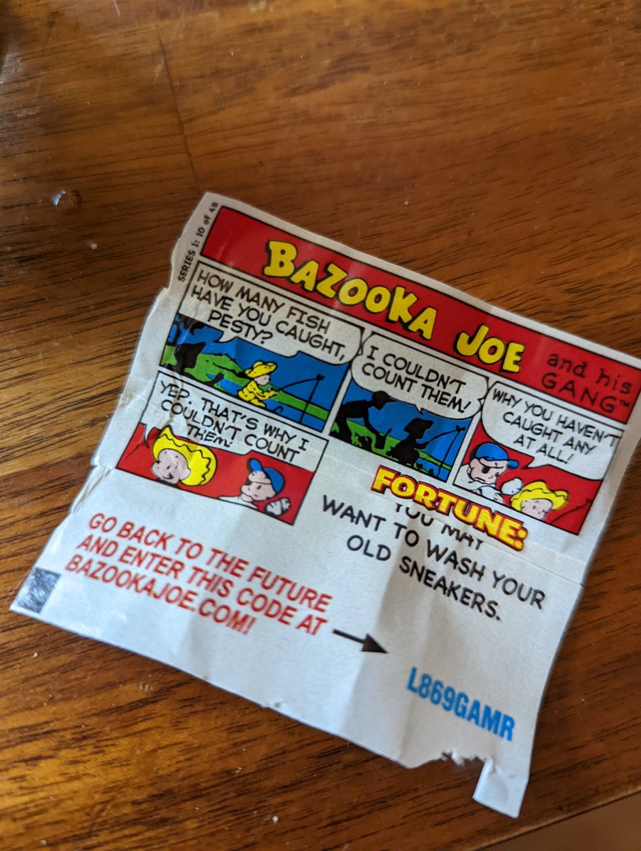 jer_baum's tweet image. Reliving my childhood with some #BazookaJoe