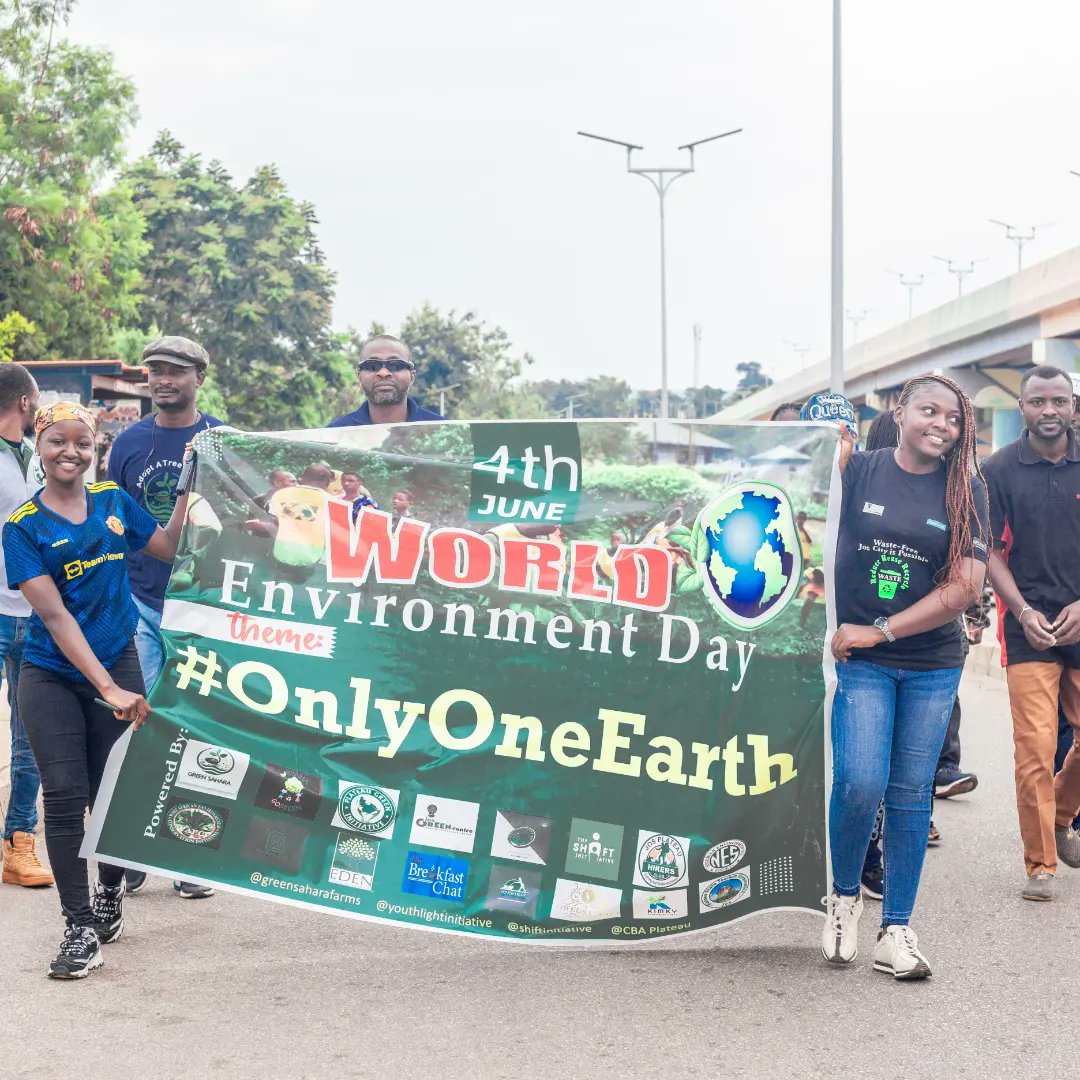 cbaplateau's tweet photo. HAPPY WORLD ENVIRONMENT T DAY!!! FROM ALL OF US AT FORUM FOR CIRCULAR BIOECONOMIC ALLIANCE PLATEAU STATE CHAPTER!
The Forum and all partnering bodies commemorated the world environment day yesterday Saturday, 4th June 2022, here in Jos,with a 'JOS GREEN WALK AND TREE PLANTING' https://t.co/3PJXdMP9nr
