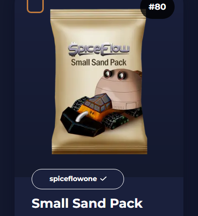 🎉Get ready for the huge Spice Flow game!
#giveaway 2 Small Sand Pack!🥳

- Flw <a href="/spice_flow/">Spice Flow</a> <a href="/Dub_wizard/">Dub wizard</a> 

- RT #WAX adr👇

- Ends in 72h gl🙏❤️

👉discord.com/invite/gQXt3JD…
spiceflow.world

#NFT #NFTs #NFTCommunity #NFTGiveaways #NFTGame #Play2Earn #P2E #Giveaways <a href="/WAX_io/">WAX</a>