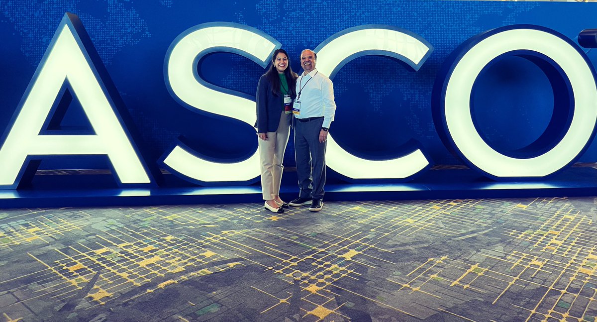 As I finish out my last month of oncology training I’m so honored to attend #MyFirstASCO with my dad, an outstanding oncologist dedicated to cancer care for 30 years and my inspiration #ASCO22 @ASCO