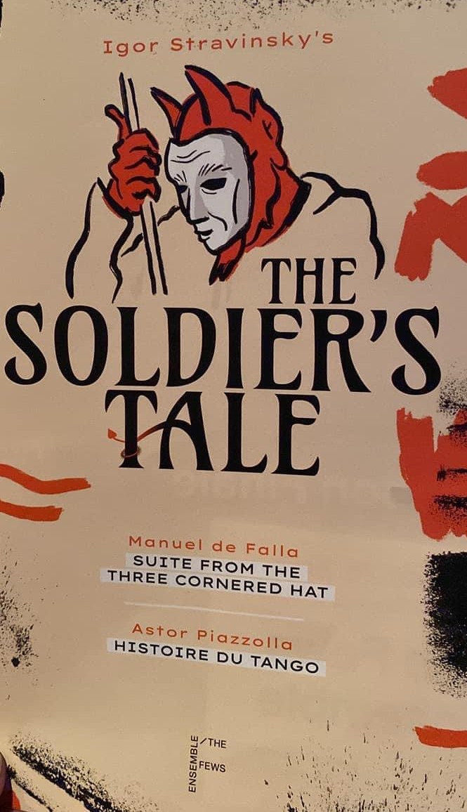 johnnytoal's tweet photo. Really enjoyed the brilliant #CiaránHinds in #SoldiersTale @LyricBelfast with the #FewsEnsemble @NewryMusic Can't beat a bit of Stravinsky and tango on a Sunday evening... Well done all!! https://t.co/nEBu27TAUm