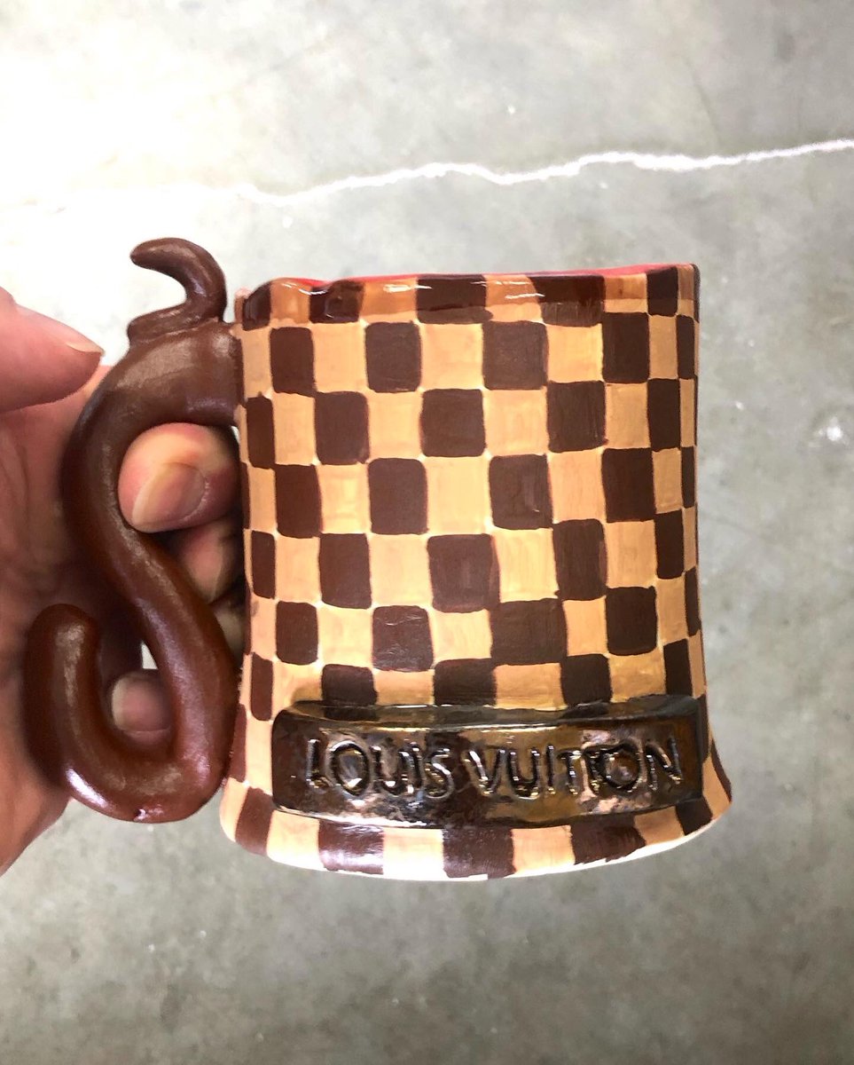OLHSart's tweet photo. Ceramics 1 Celebrity/Significant Person inspired cups #OLHSart https://t.co/xE9CNxiSUd