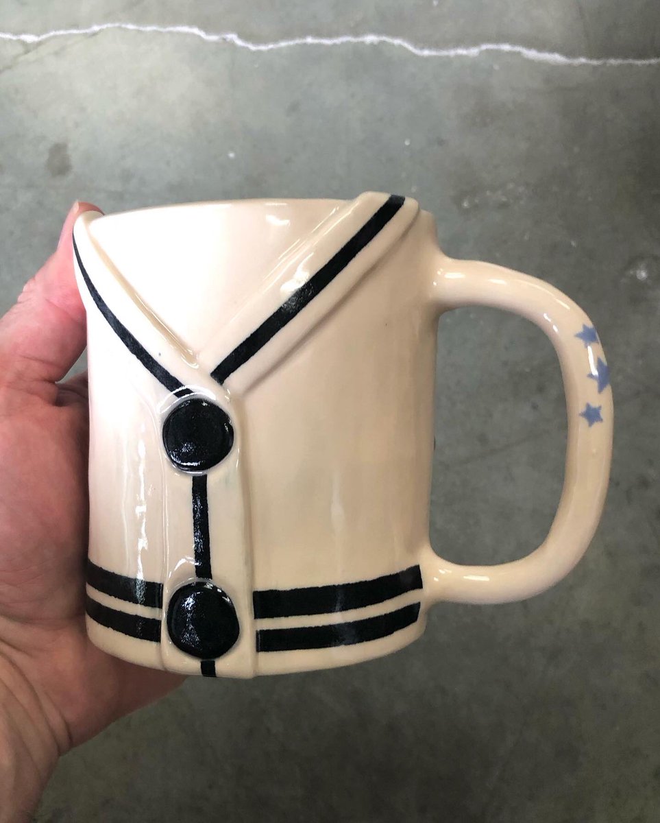 OLHSart's tweet photo. Ceramics 1 Celebrity/Significant Person inspired cups #OLHSart https://t.co/xE9CNxiSUd