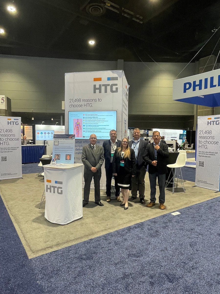 HTGMolecular's tweet photo. Another great day engaging with customers at #ASCO22.
A poster featuring HTG EdgeSeq technology was presented by David Silva Moura from Health Research Institute-Fundación Jiménez Díaz University Hospital. Come by our booth 3135. #geneexpressionprofiling #HTGEdgeSeq https://t.co/lNe3IRbA63