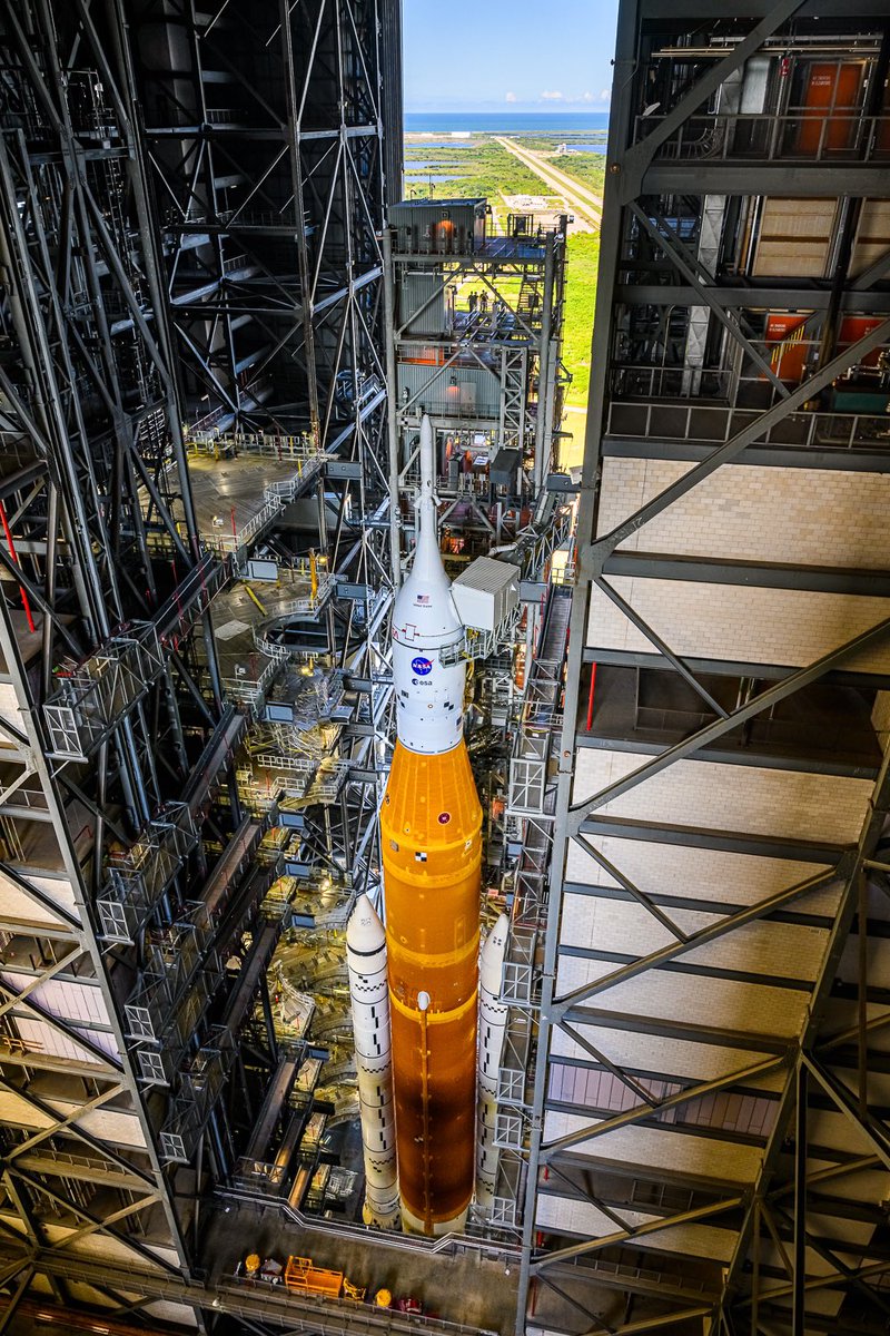 NASA’s Space Launch System rocket with Artemis I is poised to return to Launch Complex 39B on Monday for its next attempt at completing the pre-launch wet dress rehearsal test.

First motion at 12:01am, a little under six hours from now.