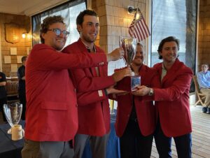 Who will earn the coveted Red Jacket at our golf outing this year?

2019 –  Tom Nelson, Chris Horn, Chris Nelson, Chris Horn
2020 – Dave McGrath, Greg O’Connor, Joe Toomer, and Chris Varley
2021 – Mark Cartier, Chris Nelson, Mike O’Malley, and Steve Sabo