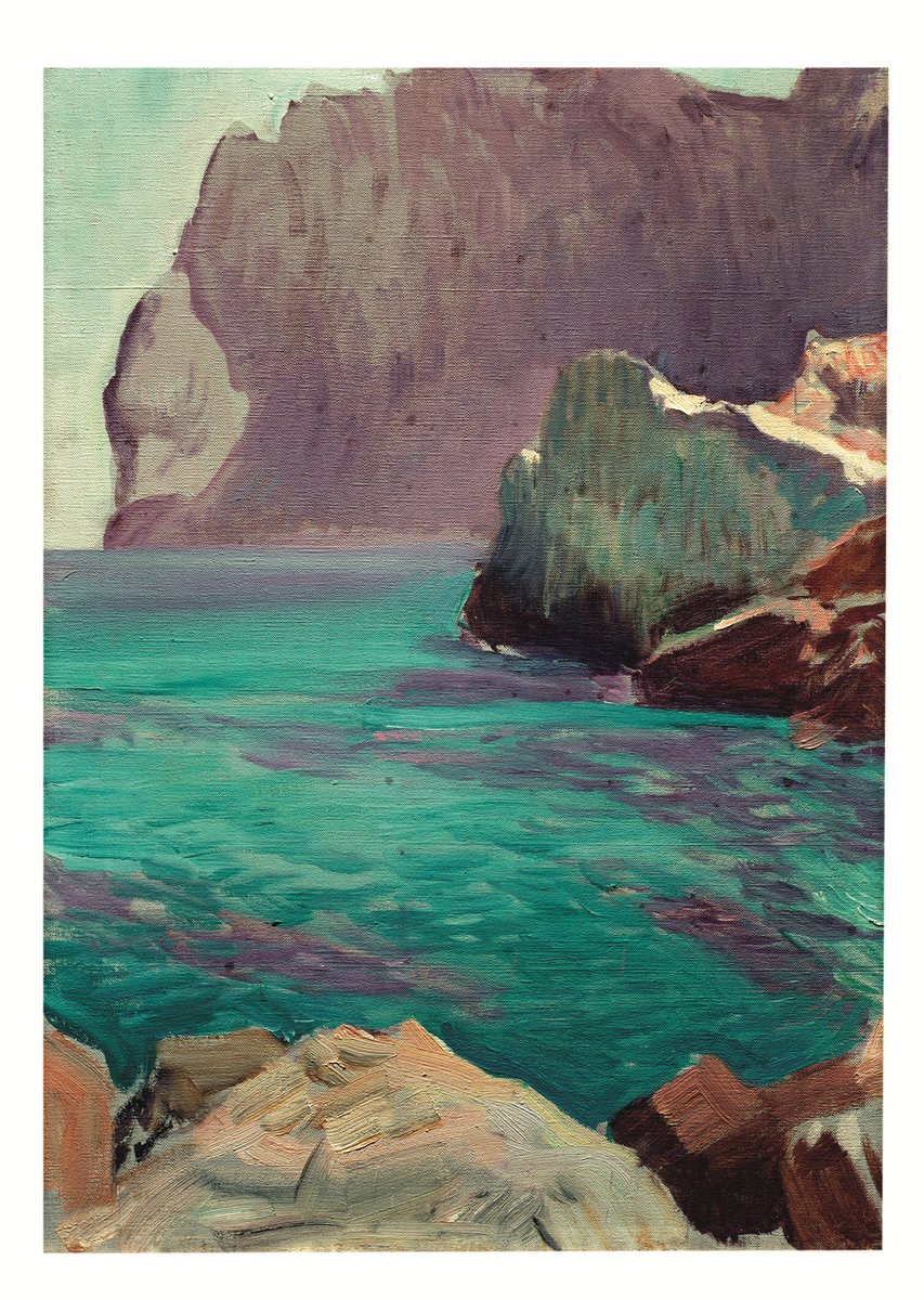 eurios's tweet photo. J. Sorolla La cala San Vicente de Mallorca (1919), Museo Sorolla #elcolordelmar https://t.co/OXK6HN7fkM