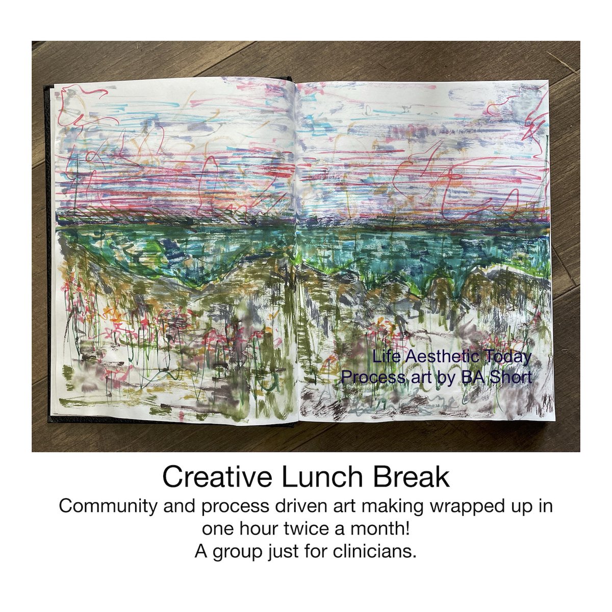 Attention mental health therapists and counselors!
Join colleagues for a creative lunch break making process driven art together twice a month! 
For more details or to register: bethannshort.com/creative-lunch… 
Space is limited.