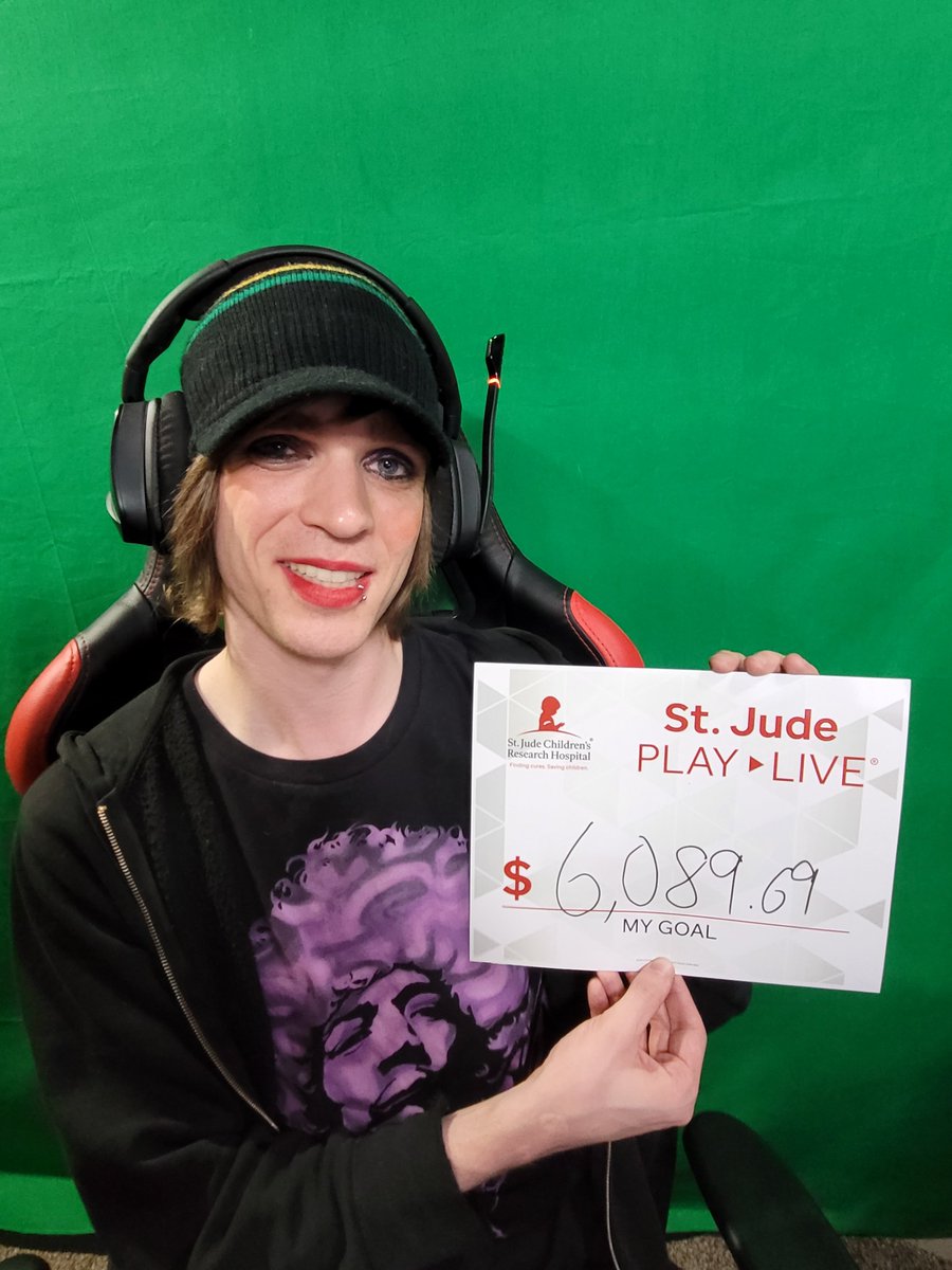 xSgt_Pepperx's tweet photo. HeyGuys 

All wrapped up for @StJudePLAYLIVE this year! 

&amp; wow beyond all expectations we did it; we beat out 2019 record of 5,000.00 raised for the kids! 

Celebrated with make up on stream lol 

Good times great people and most importantly an amazing cause

Thank you very one https://t.co/SeXdsaXzjh