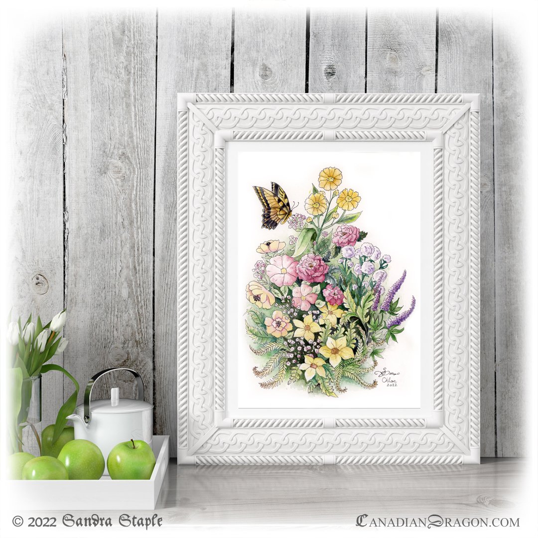 One week until the @JDRF_Canada #SunLifeWalk to Cure Type 1 Diabetes! Each $5 Donation to Chloe's page jdrf.akaraisin.com/ui/jdrfwalk202… will get you in the draw to win this ORIGINAL painting, and donations over $50 get a free print of it (shipping not included, ends June 12 10am AST) #T1D