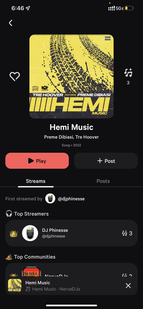 <a href="/Tre_Hoover/">VIBESTAR© 💫</a> please join the community. You can even see who supports your music on there and who’s giving it the most play! Also, you can host listening parties and host private listening sessions for your top fans!