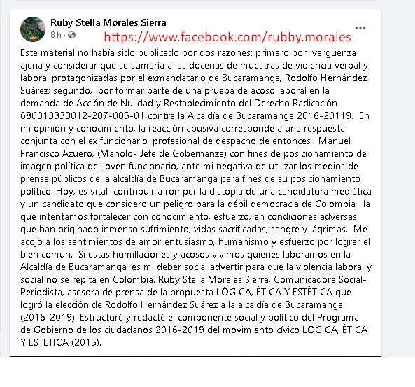 Deliana07's tweet photo. Ing., R.Hernández➖Bueno.. entonces la voy a echar hoy...la voy a echar hoy.

Y la echó.... (Vídeo 👆Tweet arriba)
¿De verdad hay quien aún cree en la rectitud y honorabilidad d .@ingrodolfohdez y su .@LigaGobernantes? #NoComaCuento #RodolfoMiente #RodolfoUnPeligroParaColombia https://t.co/9y5289Z418