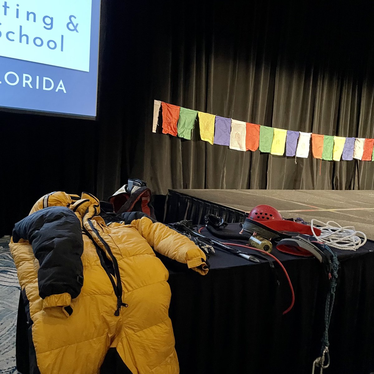 LouisianaBar's tweet photo. Extreme adventure enthusiast and retired attorney Bill Burke presented the second keynote of the #LSBA2022 Annual Meeting, “Climbing the Highest Mountain on Every Continent After Retirement: Living Life to Its Fullest After Practicing Law.” https://t.co/3qaSSS0ZpG