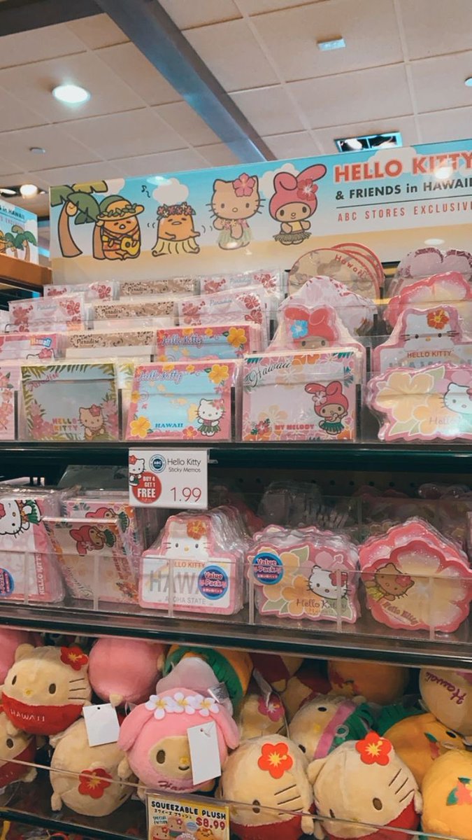 sanriodaily's tweet photo. hello kitty and friends hawaii exclusive merch 💫 https://t.co/WFeG79AhZg
