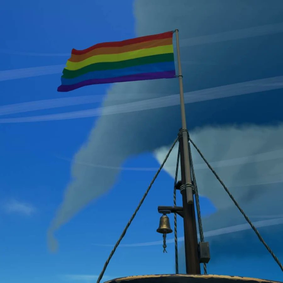 Celebrating Pride in Sea of Thieves 🥰🏳️‍🌈 <a href="/SeaOfThieves/">Sea of Thieves</a> #Pride2022 #PrideMonth