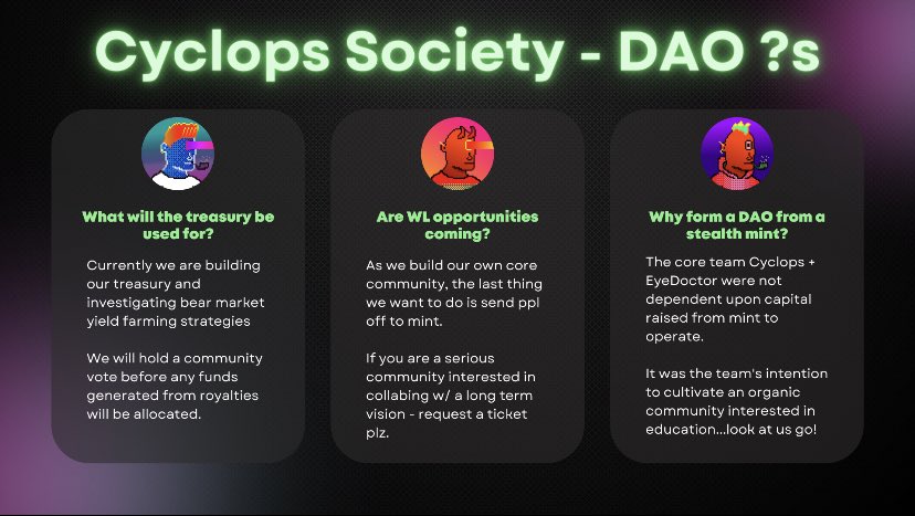 Jubbs_Nft's tweet photo. @Rolyt19 @CyclopsSociety #cyclopssummer #DAO #SolanaNFTs https://t.co/j8fNRFvR9O