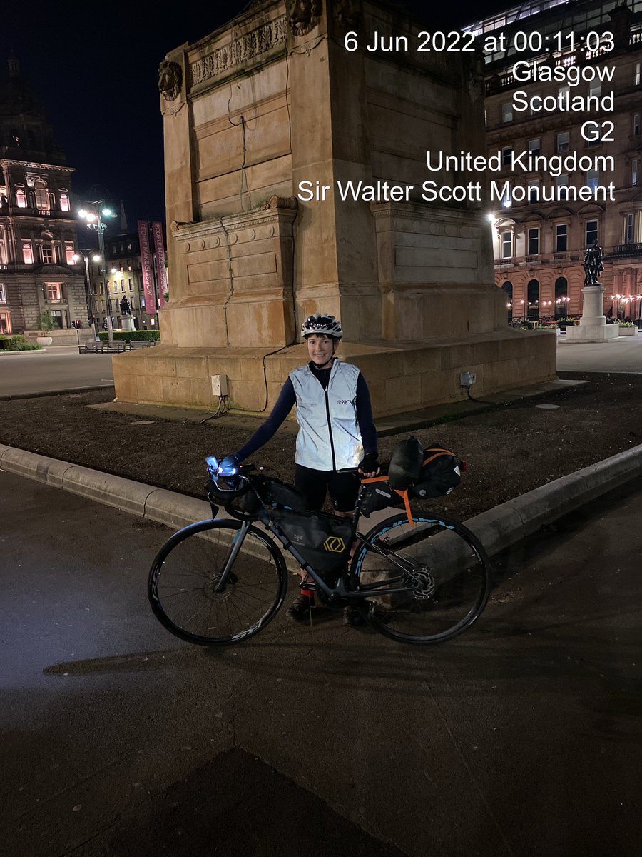 flowingblack's tweet photo. #transscotland22 The finish!! (Didn’t quite make it for midnight but nearly there!) https://t.co/WmvhzGlTng