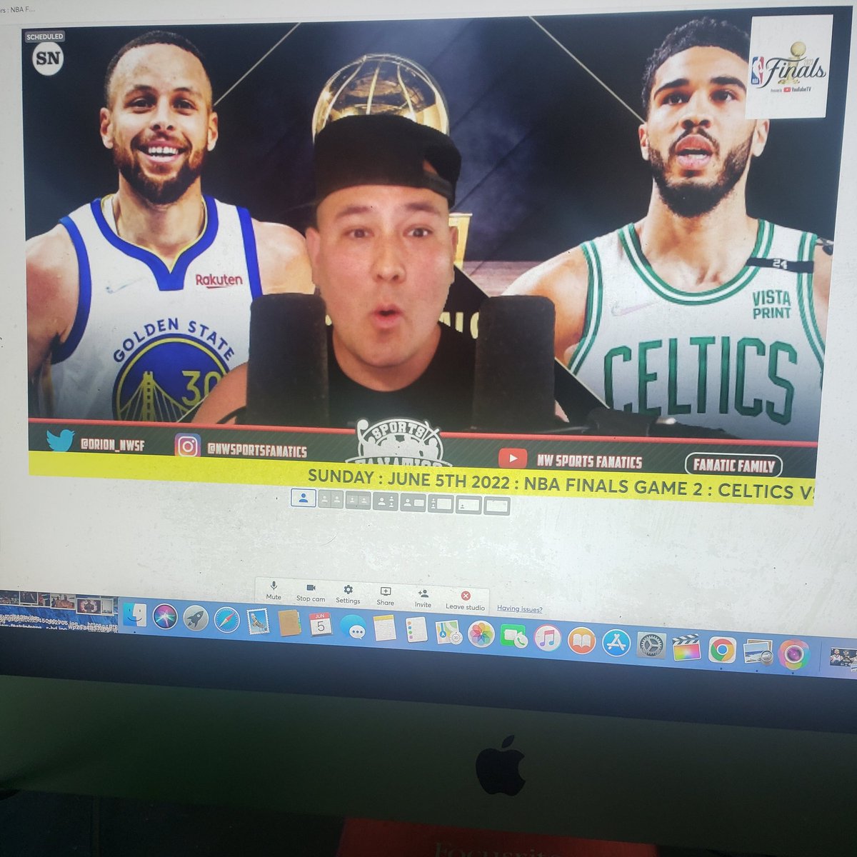 orion_nwsf's tweet photo. I'm going live in 15 min on YouTube at NW Sports Fanatics !!
NBA Finals Game 2 Celtics vs Warriors and WWE HELL IN THE CELL WATCH PARTY !!
#nwsportsfanatics #NWSF #mentalhealth #wwehellinthecell #wwe #nbafinals #celtics #warriors #mentalhealthawareness https://t.co/buqu4BuJ1I