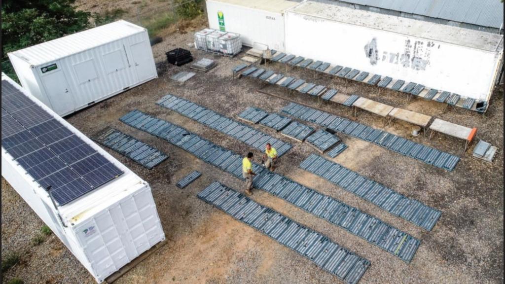 Solar panels lined up everywhere...! 

Well at first glance we thought it was, but on closer inspection it's the Discoverer Recycled Plastic Core Trays. Similar colour to the panels on the roof, and doing a great job for <a href="/DartMining/">Dart Mining</a> ESG strategy. 

Photo: The West Australian