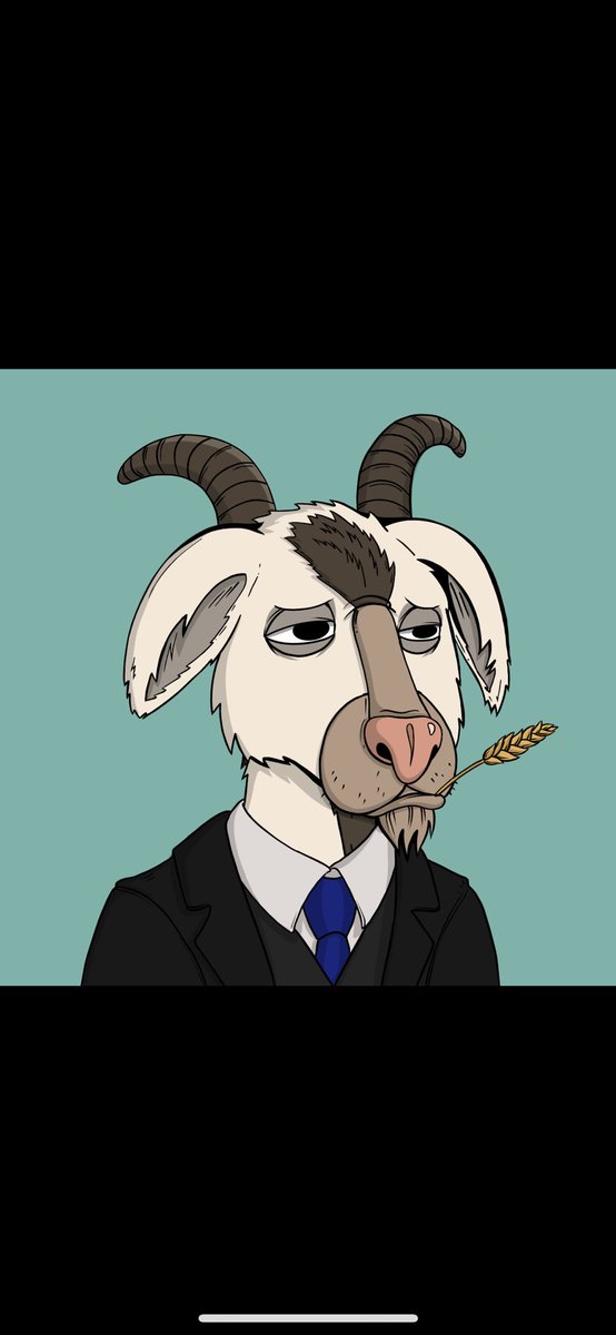 nftysmtty's tweet photo. @GreatGoatsNFT This mf got drip 🔥🤝 https://t.co/n0QXenOrma