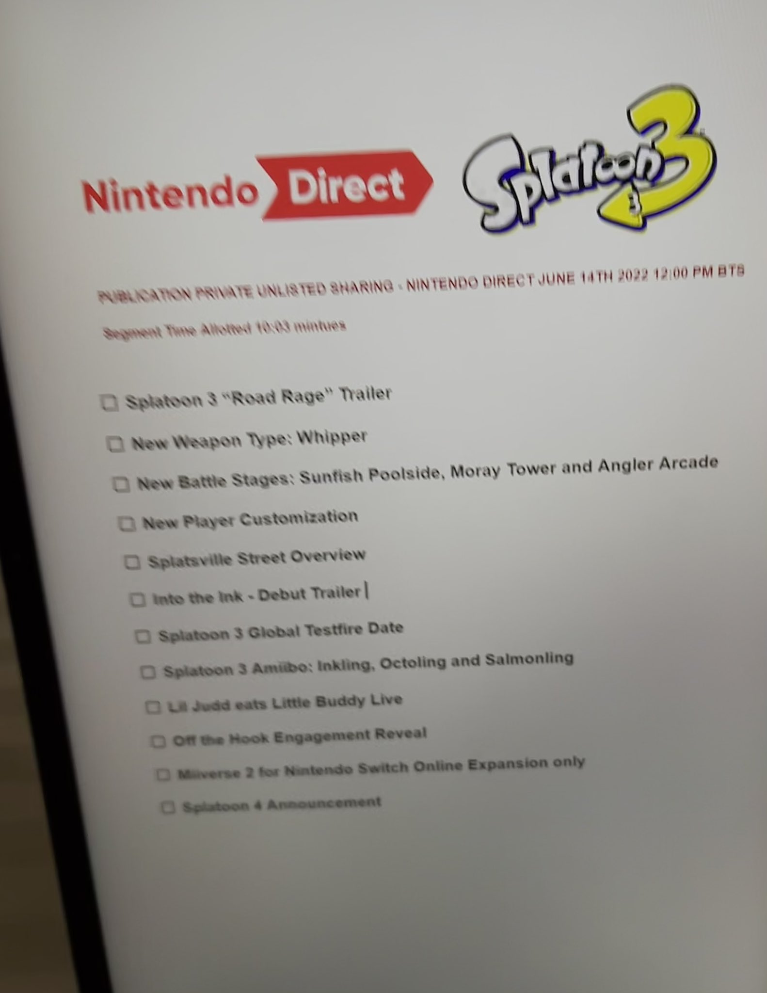 Nintendo direct leak 2022 leaked 