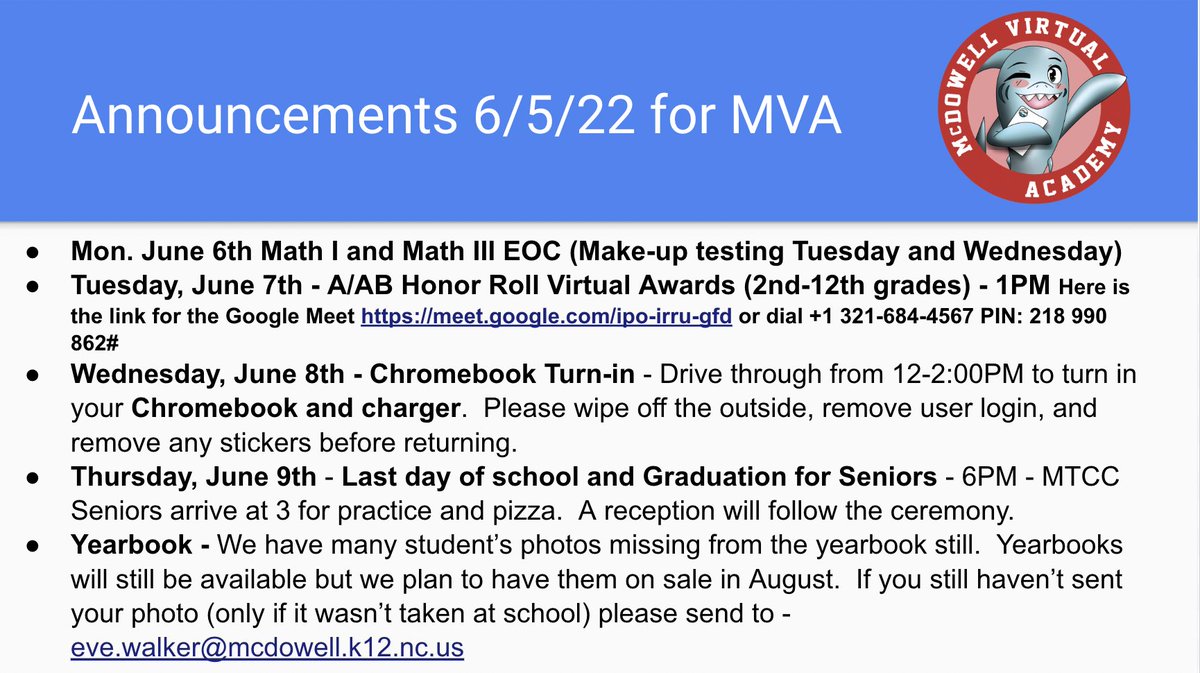 McDowell Virtual Academy tweet media