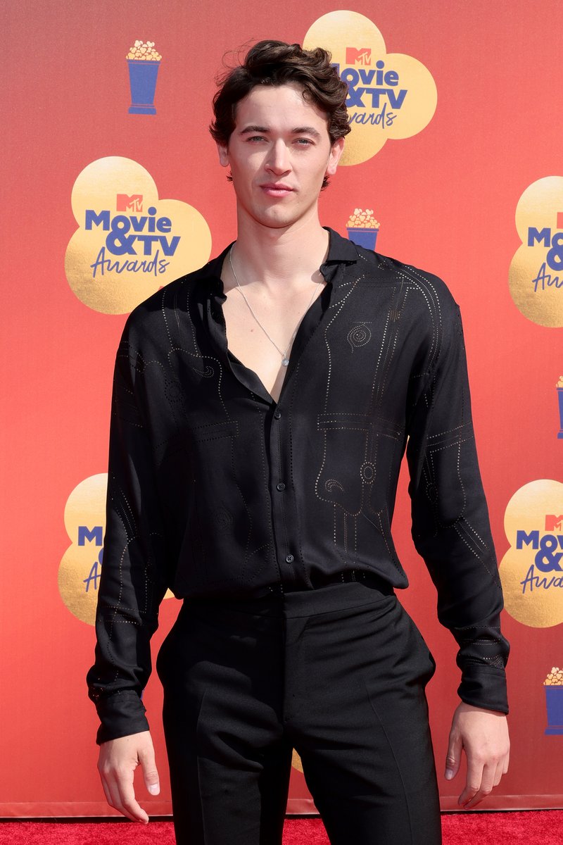 MTVAwards's tweet photo. Helloooo, President Snow 🐍 

@TheHungerGames: The Ballad of Songbirds and Snakes star, Tom Blyth, has arrived on the #MTVAwards carpet! https://t.co/1t3i0so4RN