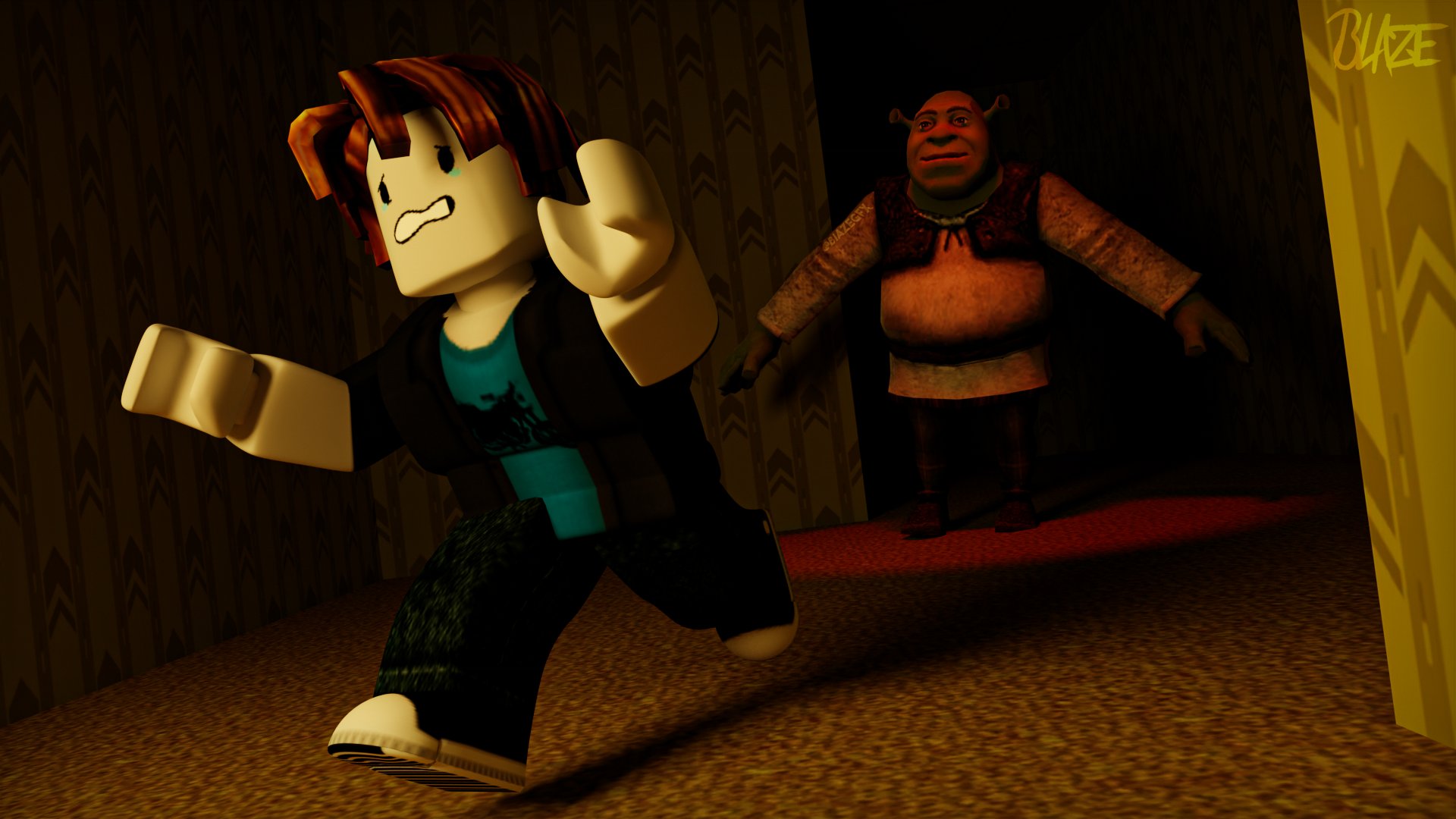 SHREK IN THE BACKROOMS - ROBLOX