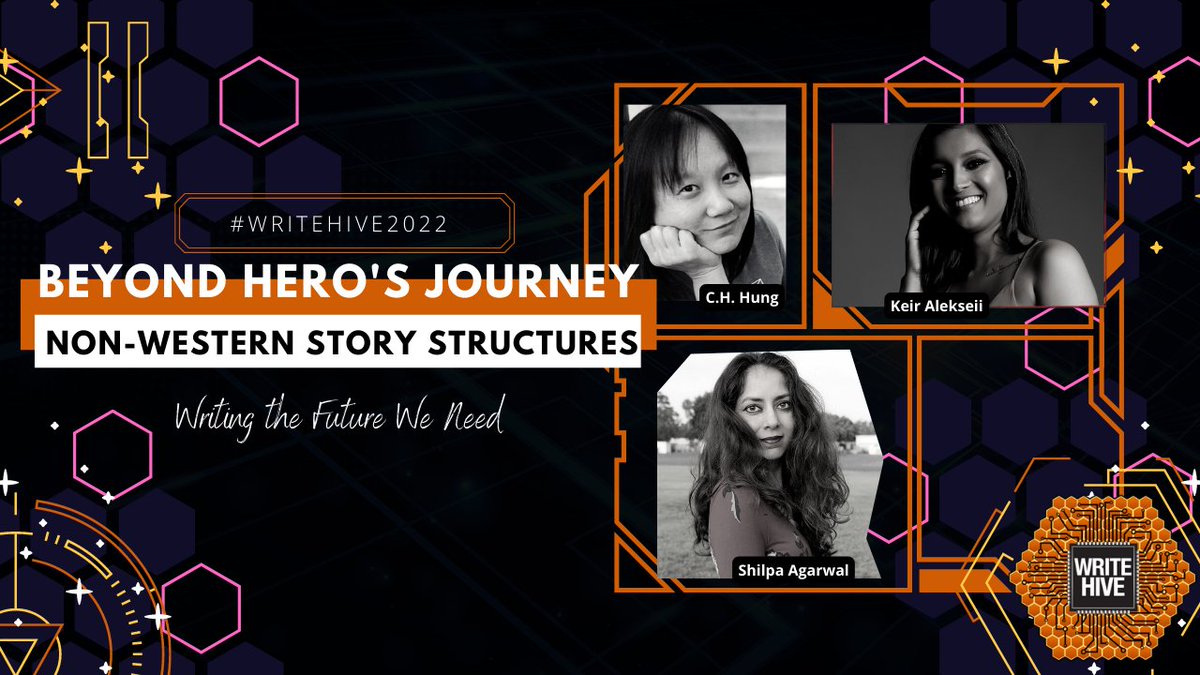 There are some story structures that aren’t commonly discussed in craft books or don’t get enough audience exposure. Join this panel with <a href="/CHHungWrites/">C.H. Hung</a> <a href="/KeirAlekseii/">Keir Alekseii | Updates, mostly</a> <a href="/AuthorShilpa/">Shilpa Agarwal</a> to find out what those are and how we can apply them! writehivecon.org