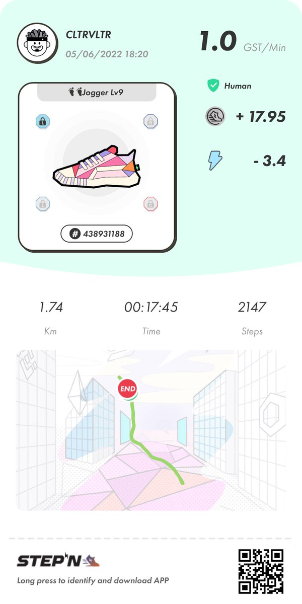 #STEPN Day 38
    (almost) double energy event