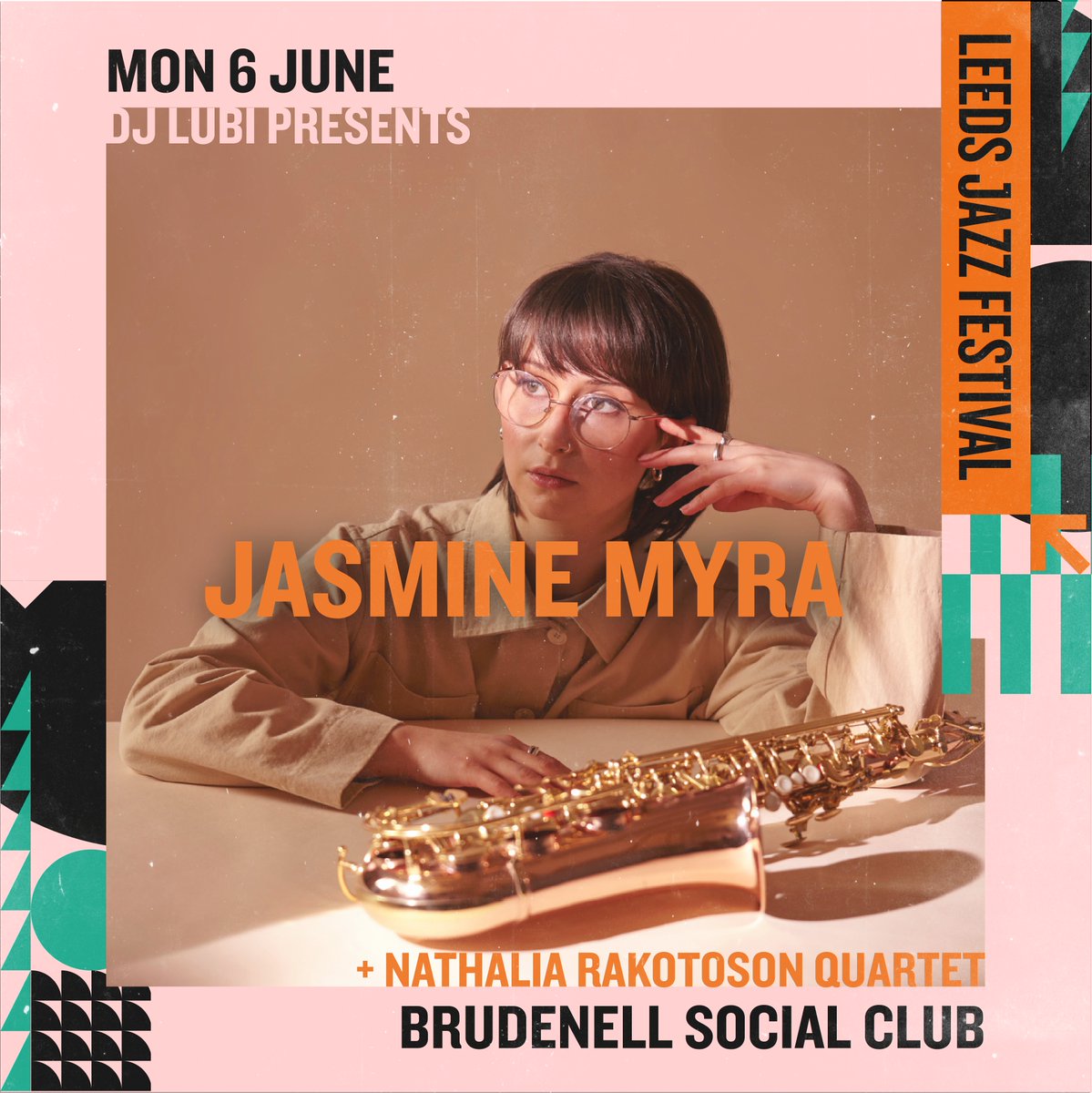 Leeds saxophonist <a href="/jasmine_myra_/">Jasmine Myra</a> returns to <a href="/Nath_Brudenell/">Nath Brudenell</a>  to showcase her new album for <a href="/DJLubi/">djlubi</a>'s second Leeds Jazz Festival show!

With support from Polish/Malagasy keyboard star Nathalia Rakotosan and her electric jazz fusion quartet.

More Info: bit.ly/3zjOtUH🕺