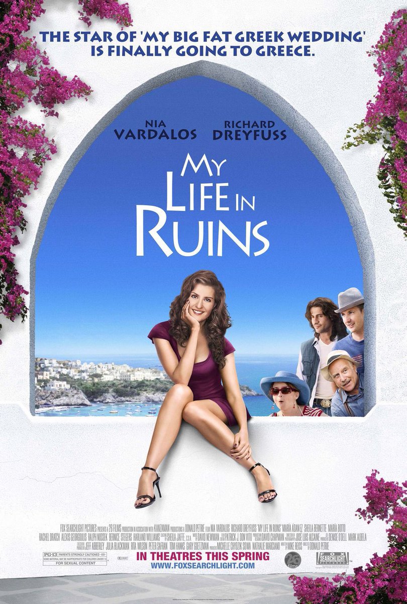 FilmNewsNos's tweet photo. 🎬MOVIE HISTORY: 13 years ago today, June 5, 2009, the movie ‘My Life in Ruins’ opened in theaters!
#NiaVardalos @RichardDreyfuss #AlexisGeorgoulis #AlistairMcGowan #HarlandWilliams #RachelDratch #CarolineGoodall @OgilvyIan #RitaWilson #SophieStuckey #MariaBotto #MariaAdanez https://t.co/DsbIobb5C5